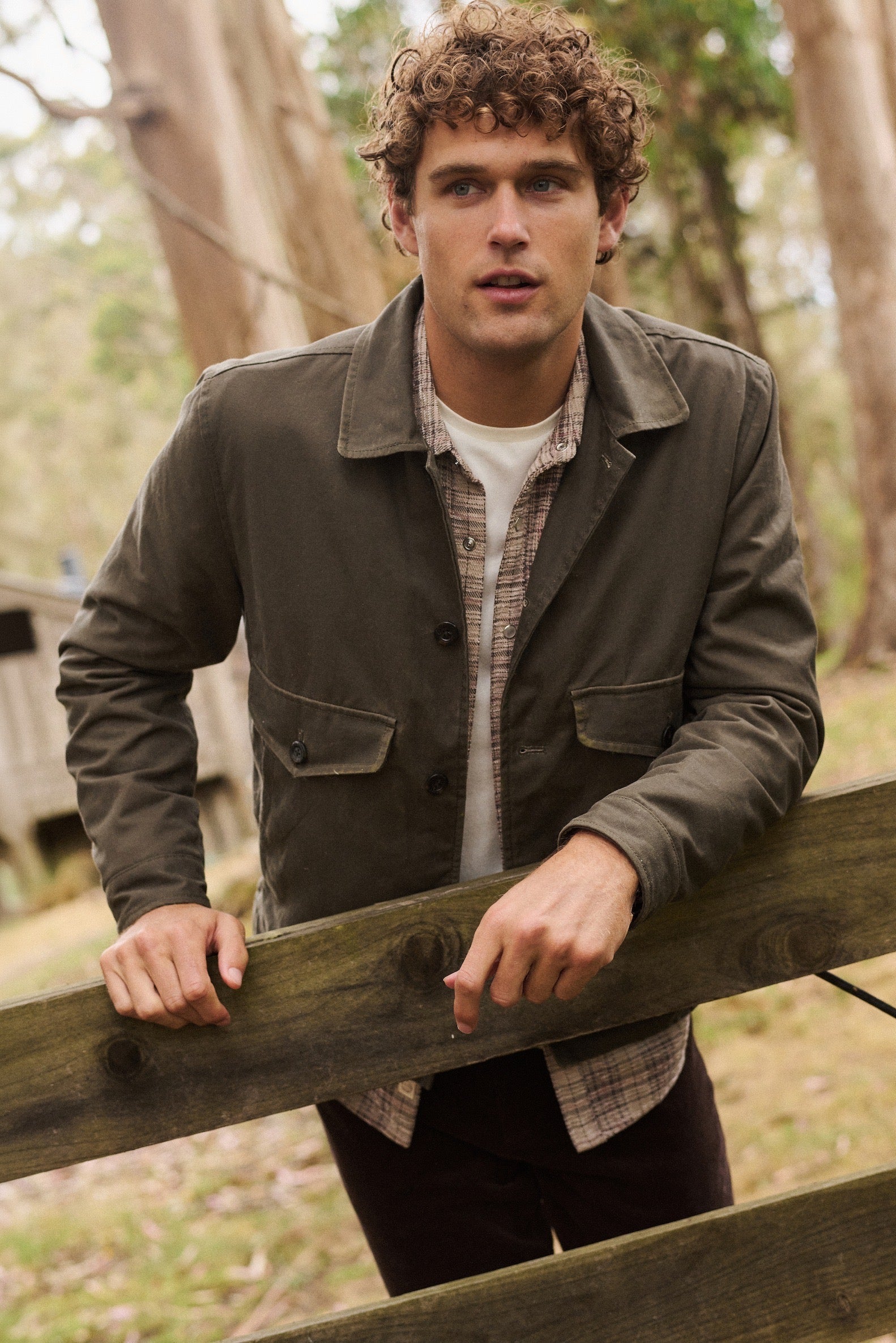 The Sawyer Waxed Trucker Jacket Outerwear Marine Layer