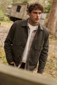 The Sawyer Waxed Trucker Jacket Outerwear Marine Layer