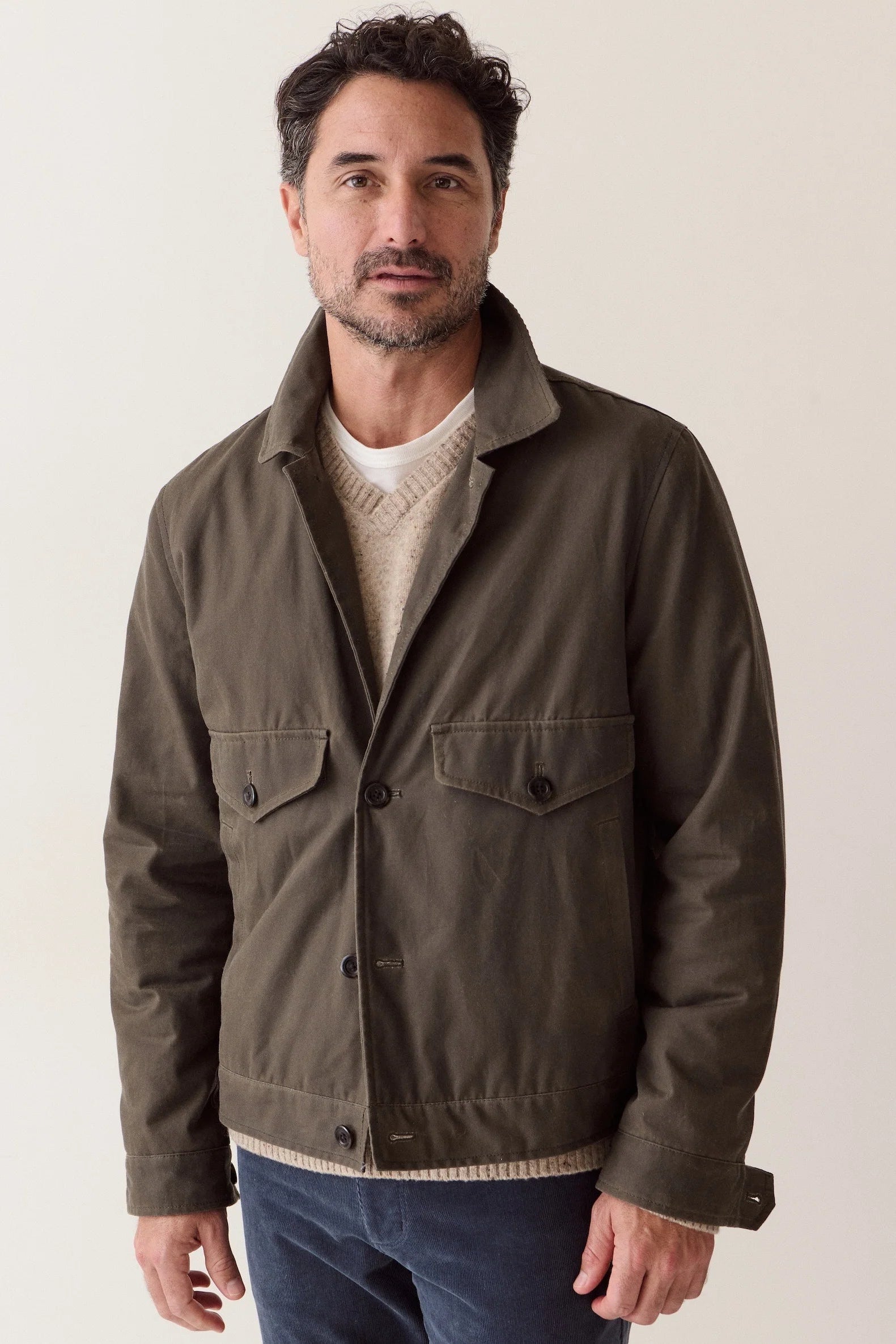 The Sawyer Waxed Trucker Jacket Outerwear Marine Layer