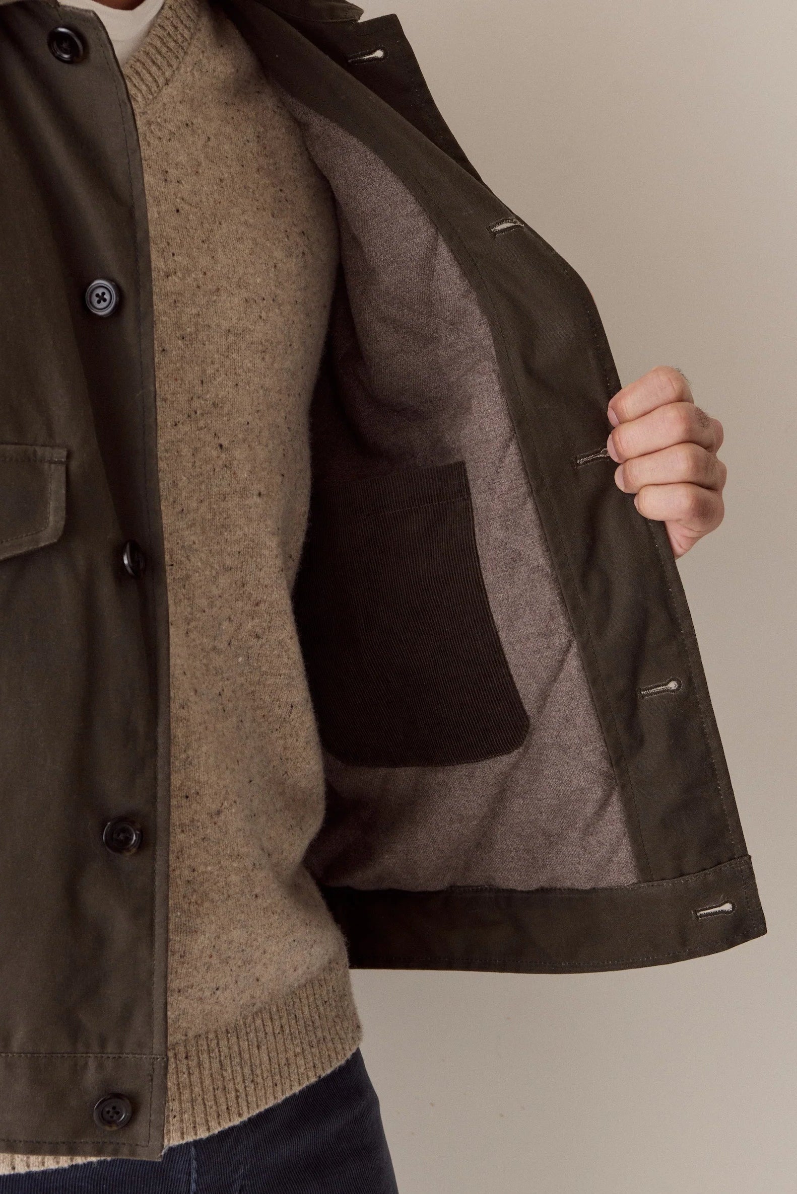 The Sawyer Waxed Trucker Jacket Outerwear Marine Layer