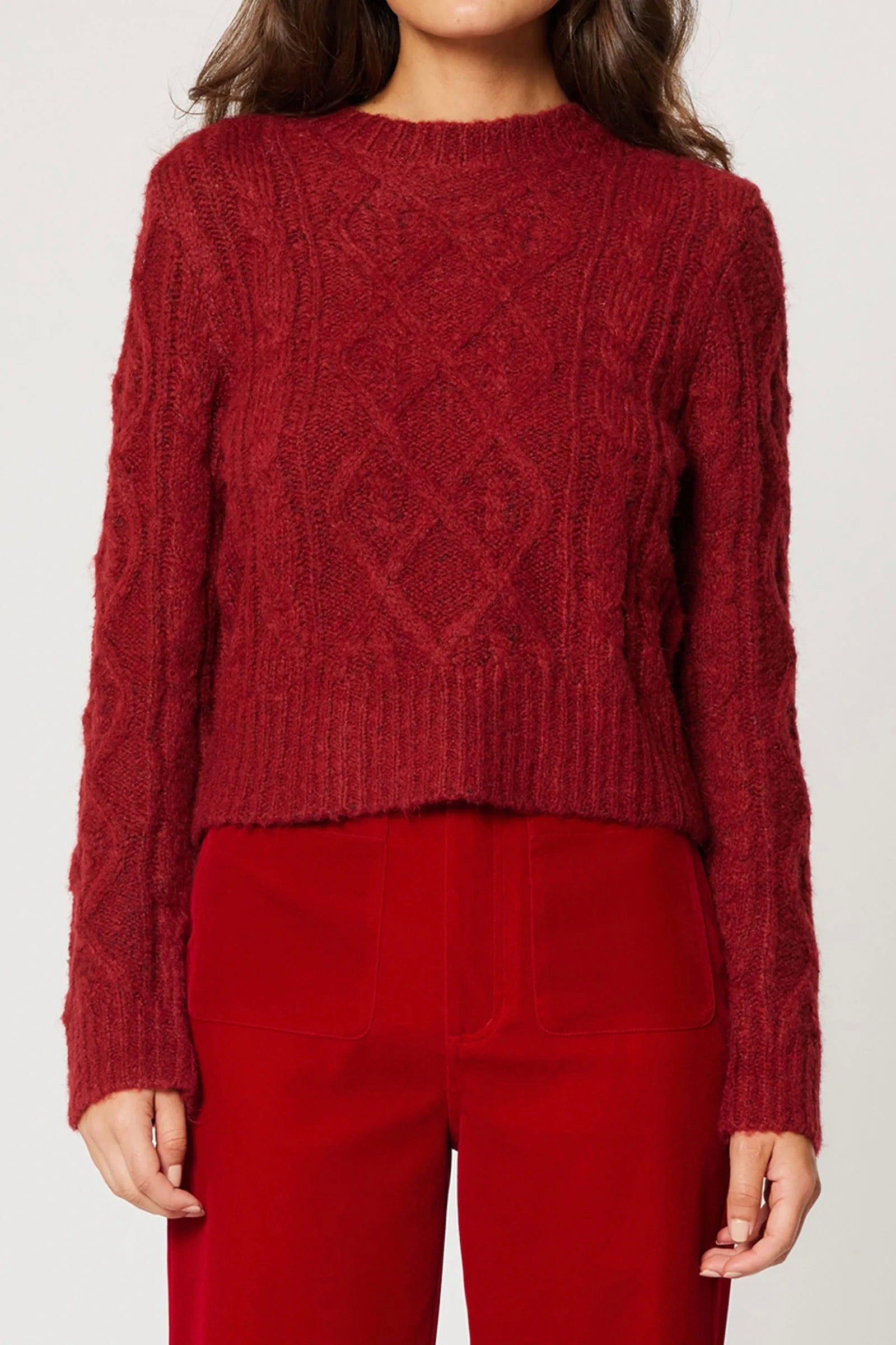 Cable Knit Sweater - Ruby Sweaters Rolla's