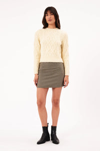 Cable Knit Sweater - Cream Sweaters Rolla's