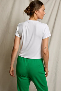 Fitz Rib Boxy Tee Tops Perfect White Tee