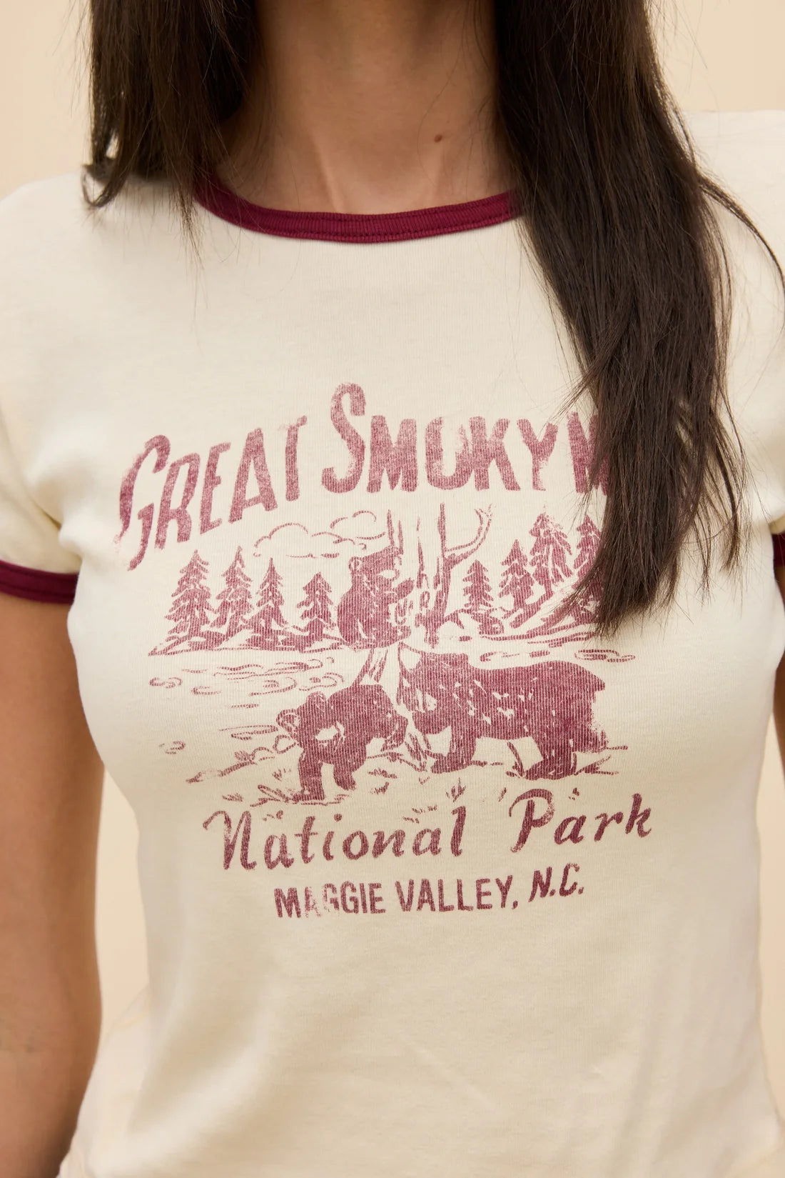 Great Smoky Mountains Contrast Slim Ranger Tee