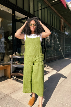 Linen Overalls with Pockets - The Canyon