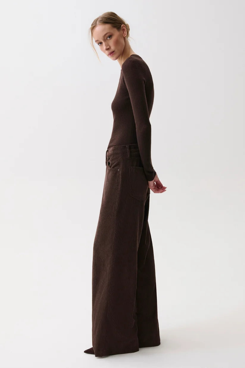 Jadyn Low Slung Palazzo - Mocha Bottoms Pistola