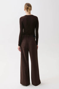 Jadyn Low Slung Palazzo - Mocha Bottoms Pistola