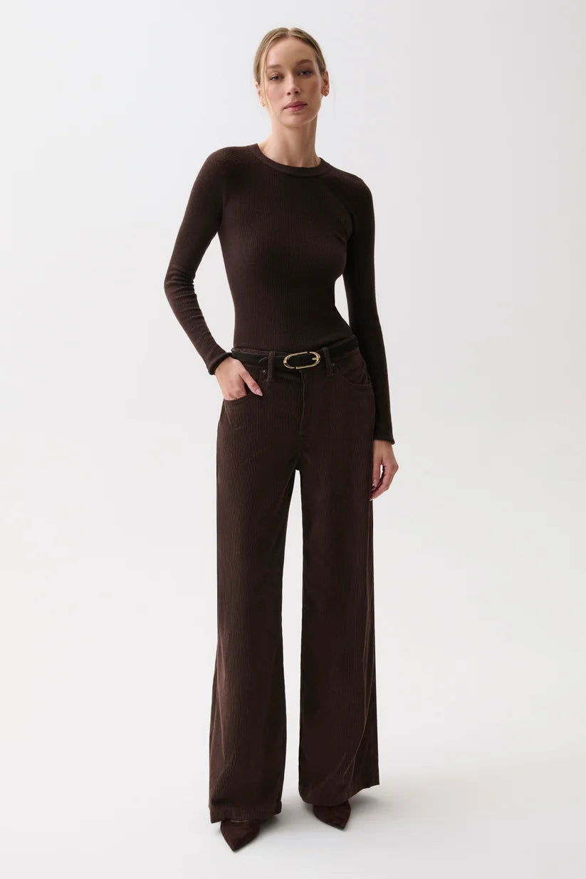 Jadyn Low Slung Palazzo - Mocha Bottoms Pistola