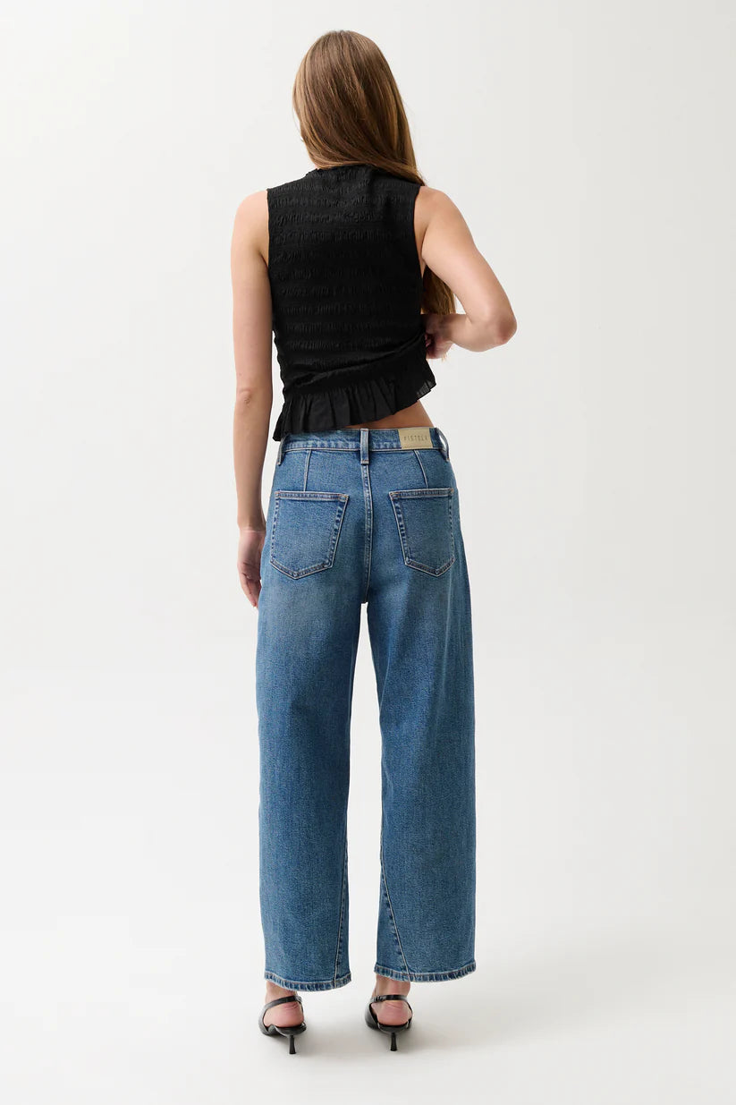 Kyra Ankle High Rise Bowed Ankle - Soho Bottoms Pistola