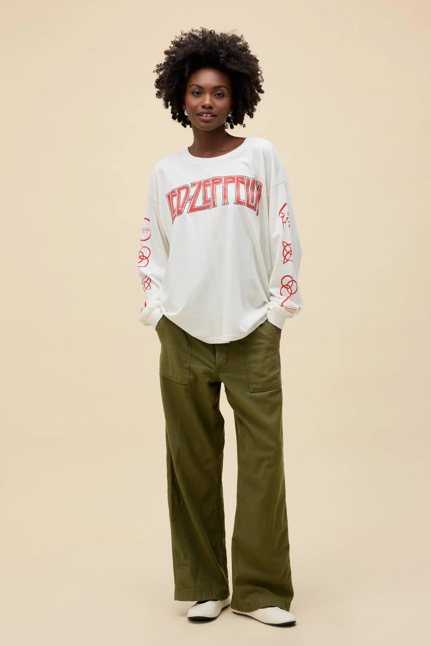 Led Zeppelin Four Symbols Merch Long Sleeve