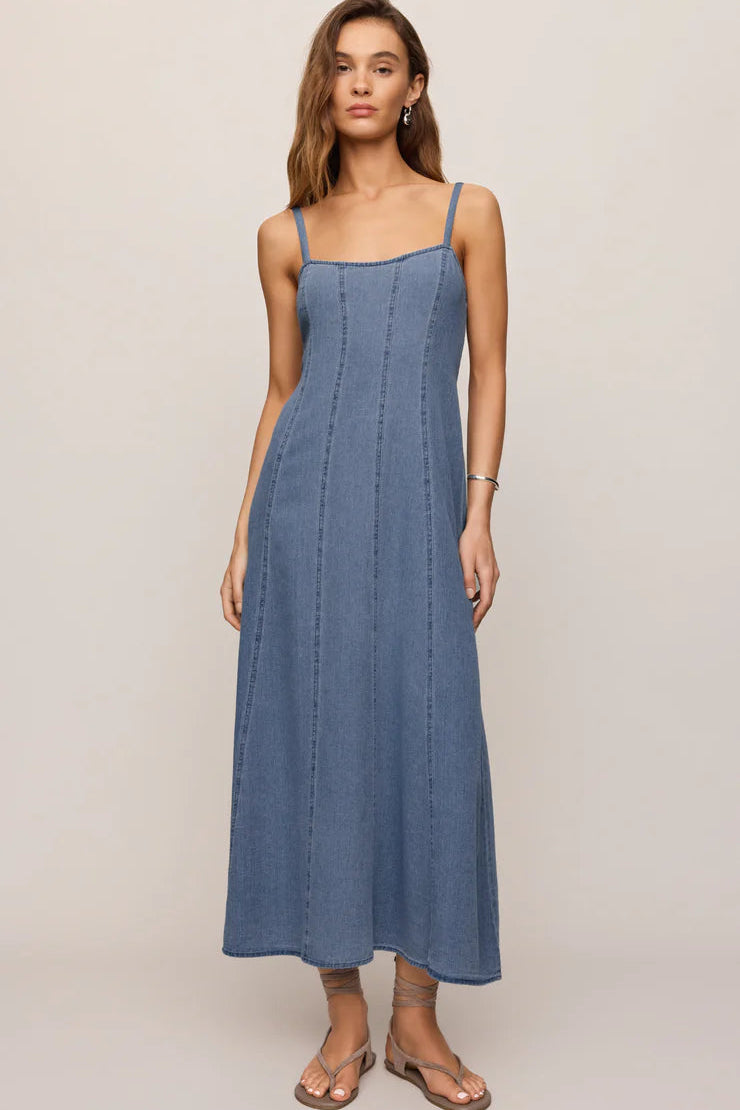 Leonora Indigo Midi Dress Dresses Z Supply
