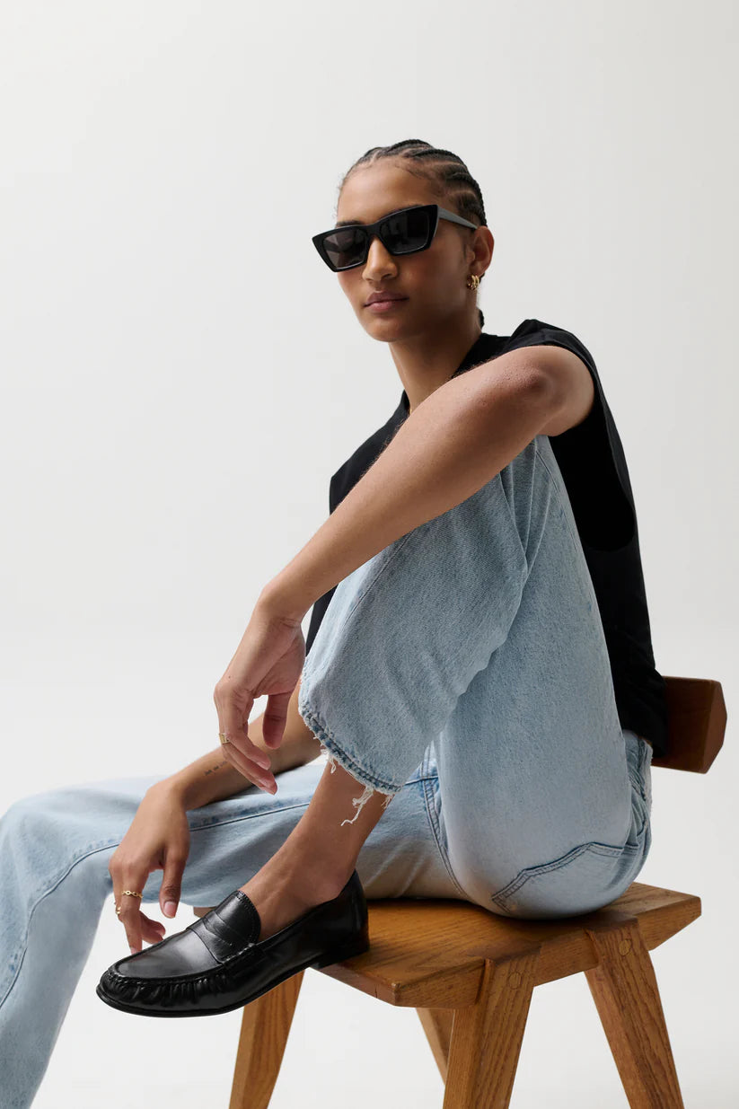 Lexi Mid Rise Bowed Straight - Dolce Vita Vintage Bottoms Pistola