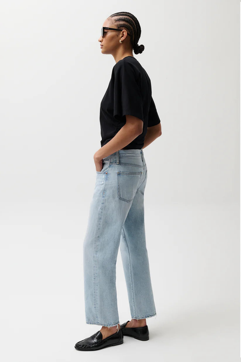 Lexi Mid Rise Bowed Straight - Dolce Vita Vintage Bottoms Pistola