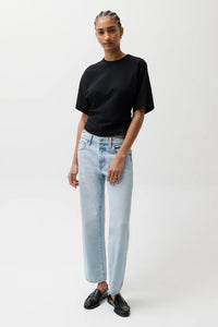 Lexi Mid Rise Bowed Straight - Dolce Vita Vintage Bottoms Pistola