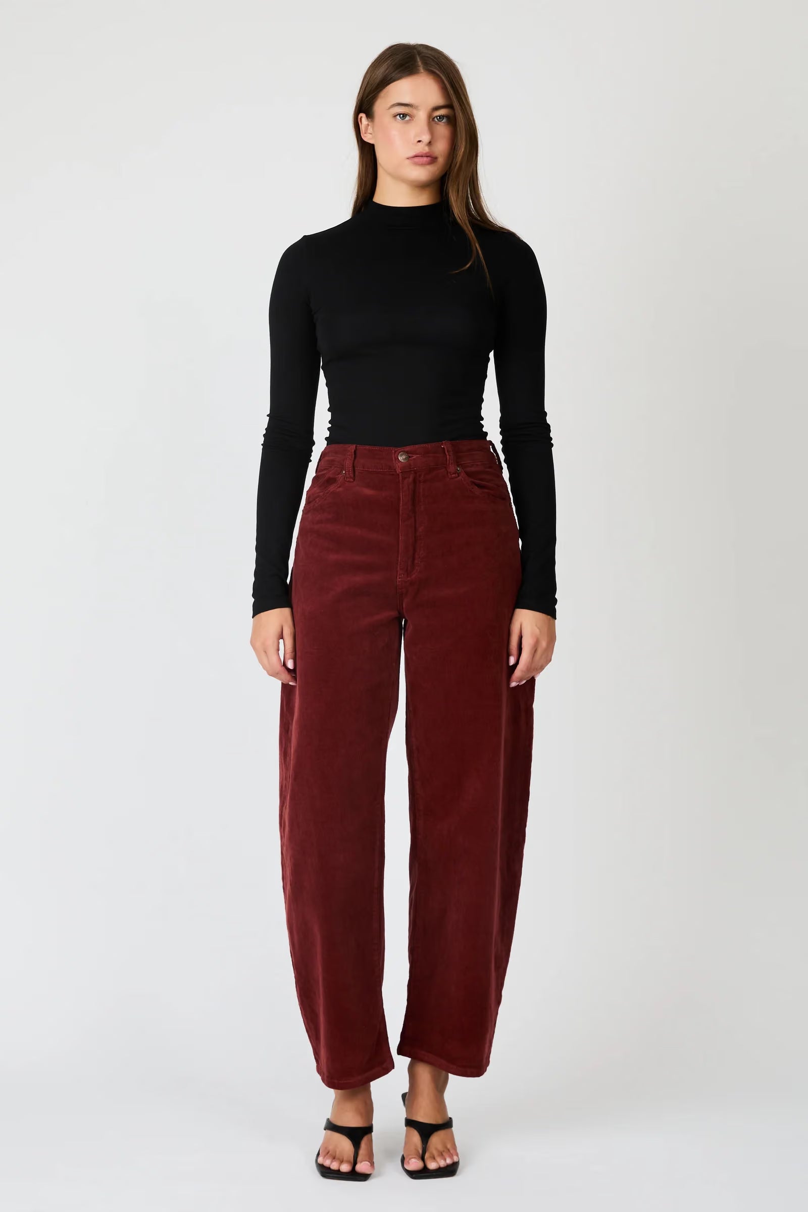 Gigi Barrel Cord - Burnt Sienna