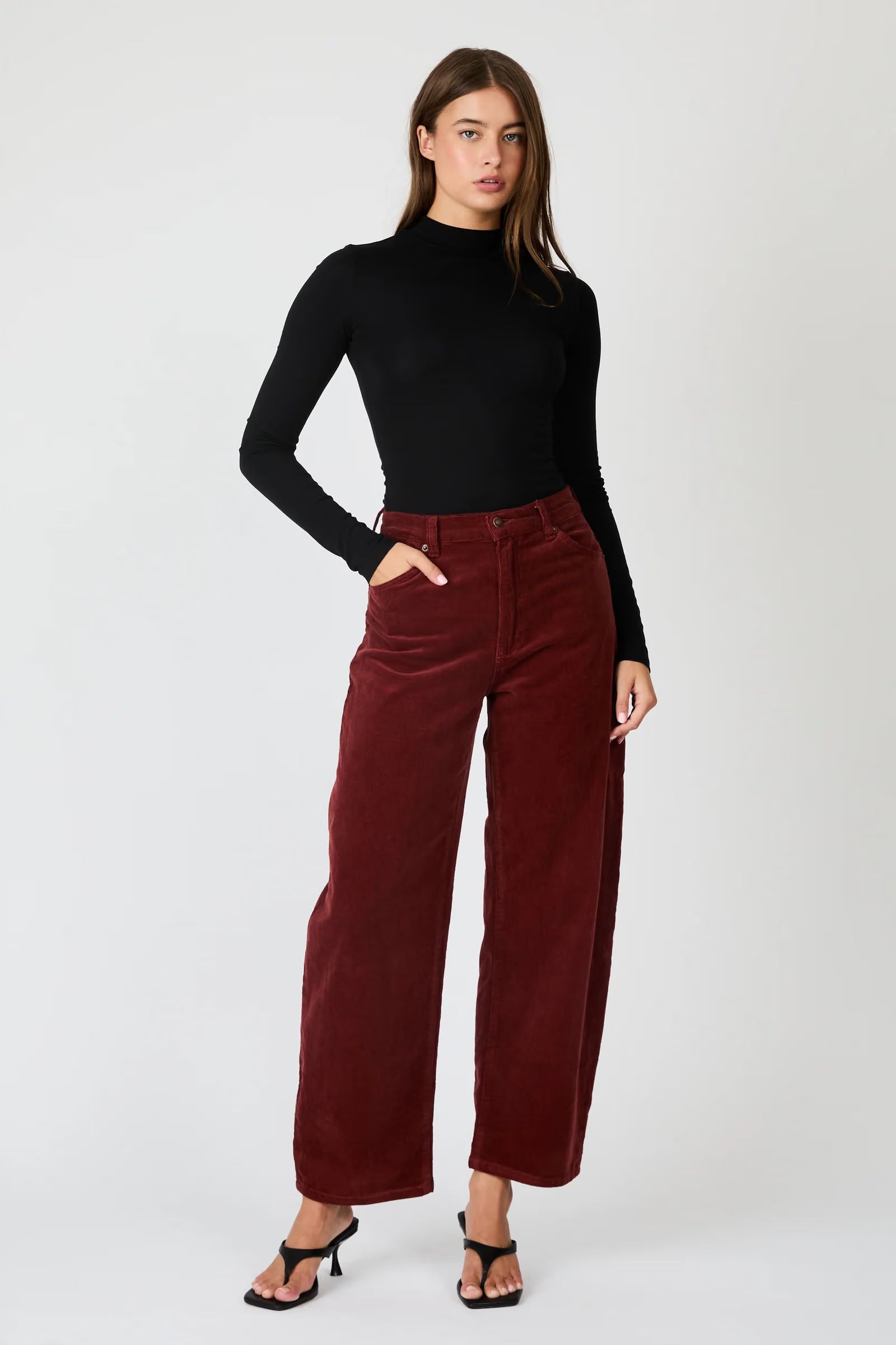 Gigi Barrel Cord - Burnt Sienna