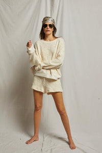 Juliette Cotton Mesh Sweater Sweaters Perfect White Tee