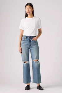 Ribcage Straight Ankle - Queen Mother Bottoms Levi's