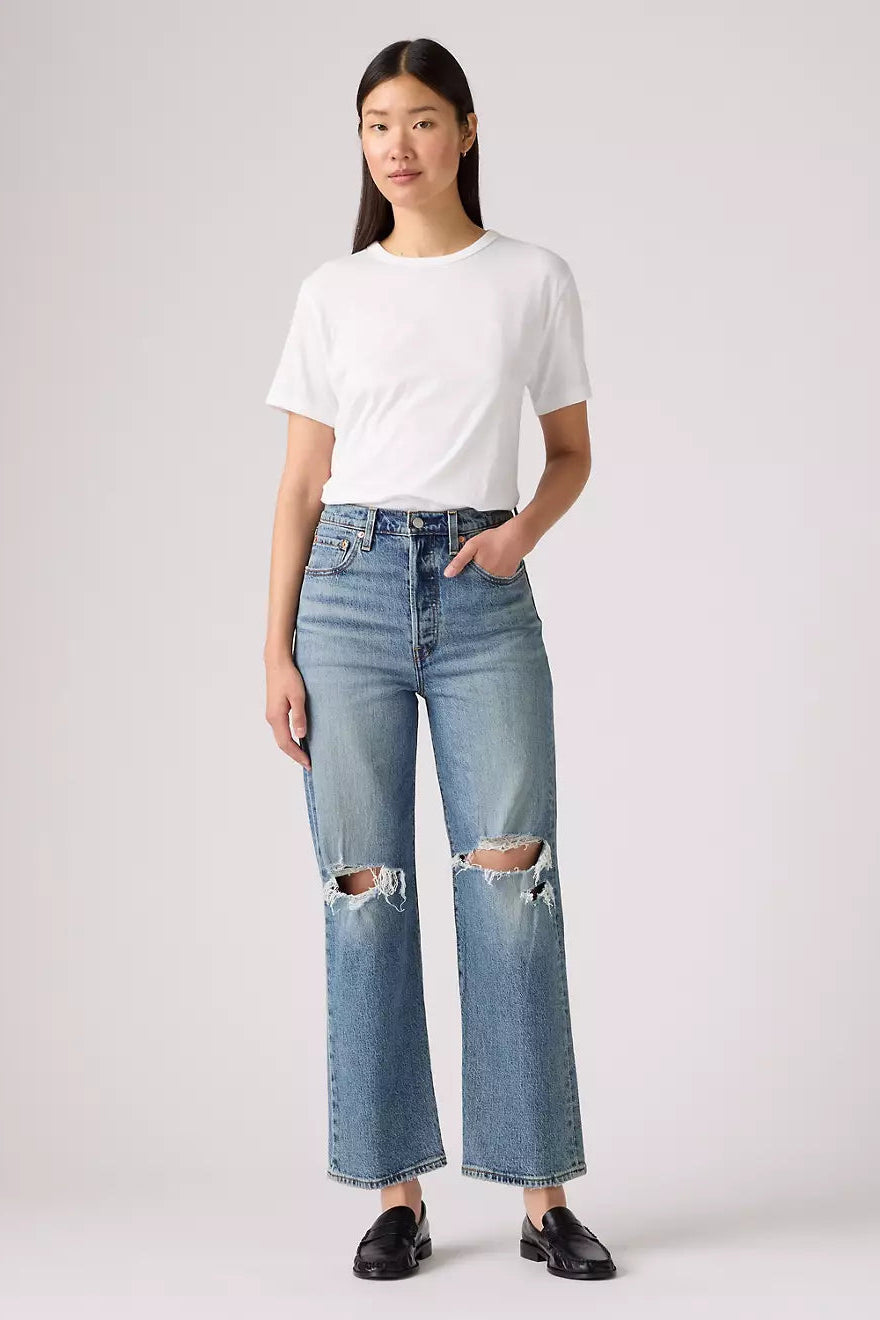 Ribcage Straight Ankle - Queen Mother Bottoms Levi's