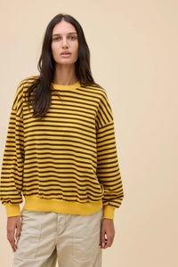 Stripe Terry Oversized Sweatshirt Sweaters Daydreamer