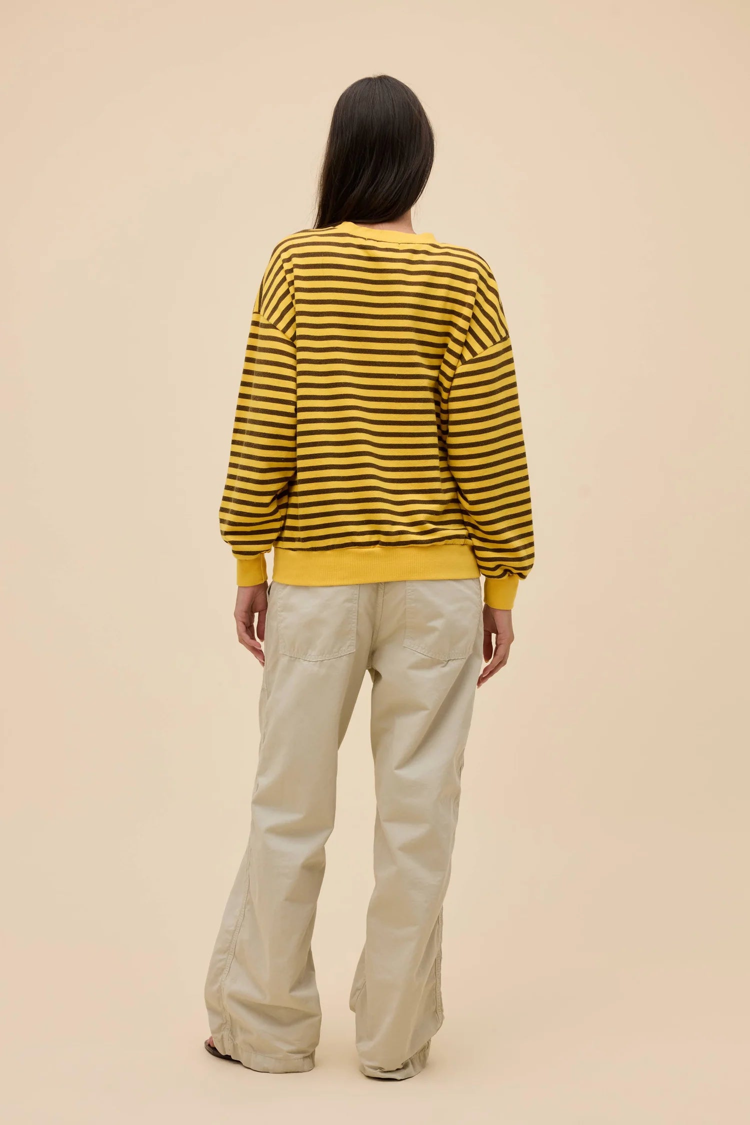 Stripe Terry Oversized Sweatshirt Sweaters Daydreamer