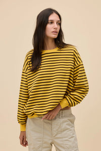 Stripe Terry Oversized Sweatshirt Sweaters Daydreamer