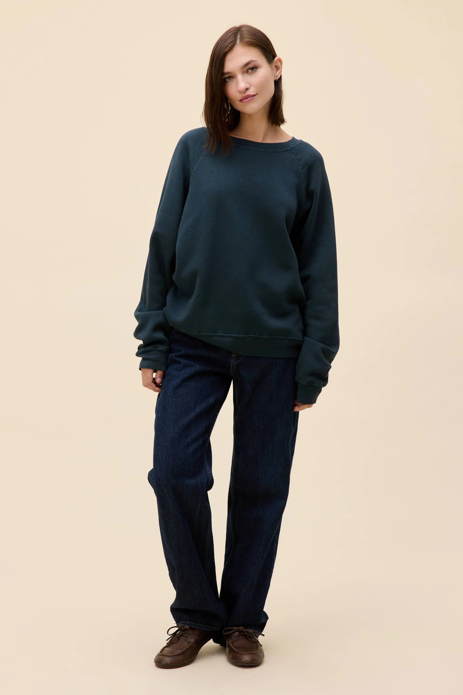 Solid Vintage Raglan Sweatshirt Sweaters Daydreamer