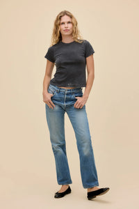 Solid Burnout Vintage Tee Tops Daydreamer