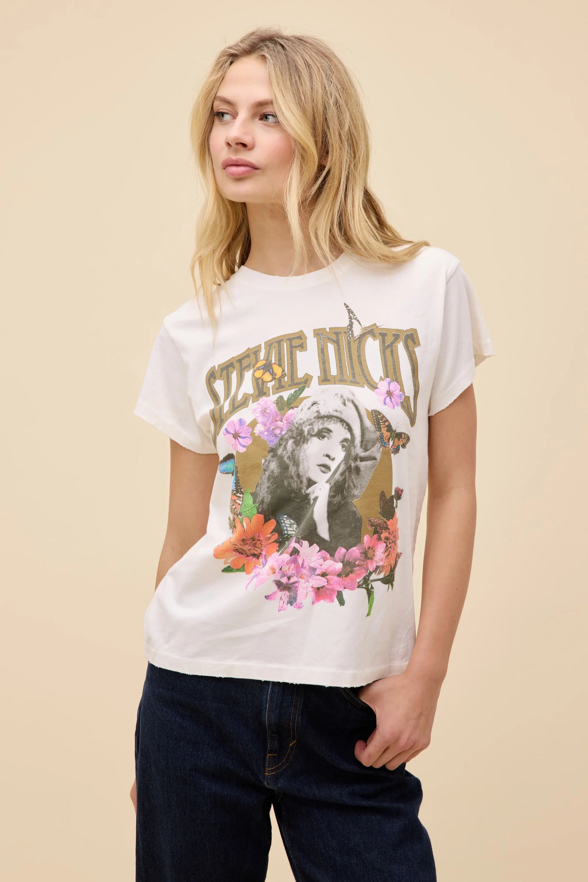 Stevie Nicks Flower Collage Tour Tee Tops Daydreamer