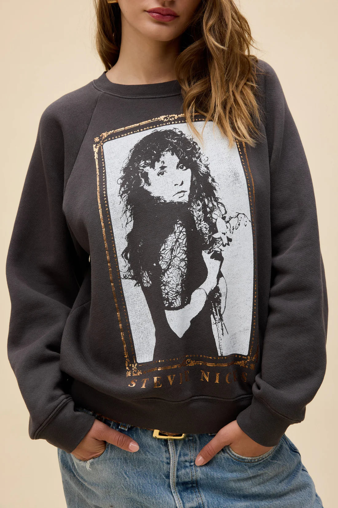 Stevie Nicks Orchid Bouquet Vintage Raglan Sweatshirt Sweaters Daydreamer