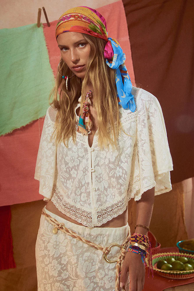 Free Love Lace Crop Tops Spell