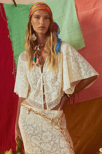 Free Love Lace Crop Tops Spell