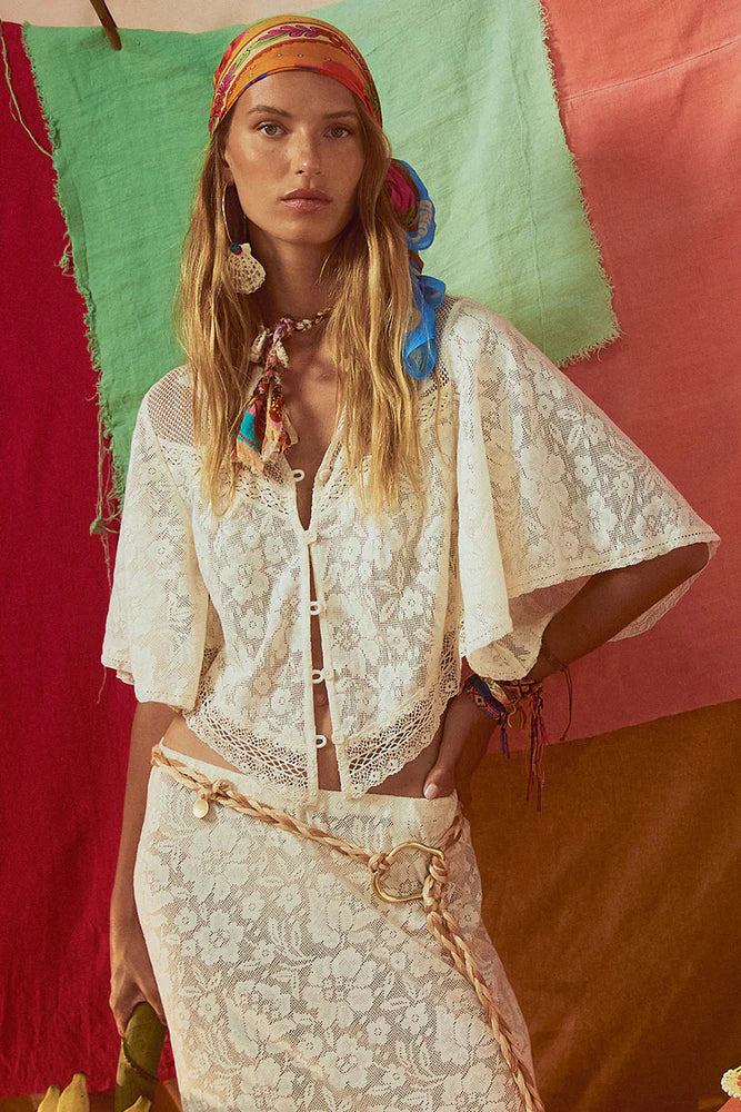 Free Love Lace Crop Tops Spell