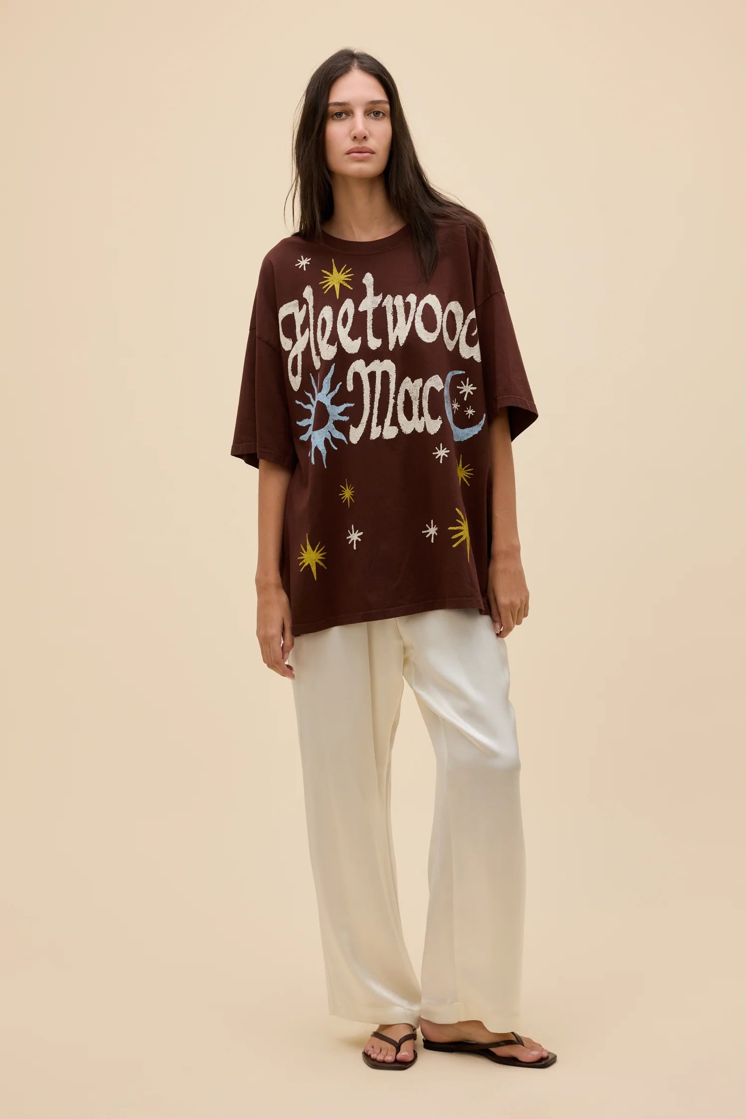 Fleetwood Mac 1973 Doodle Oversize Tee