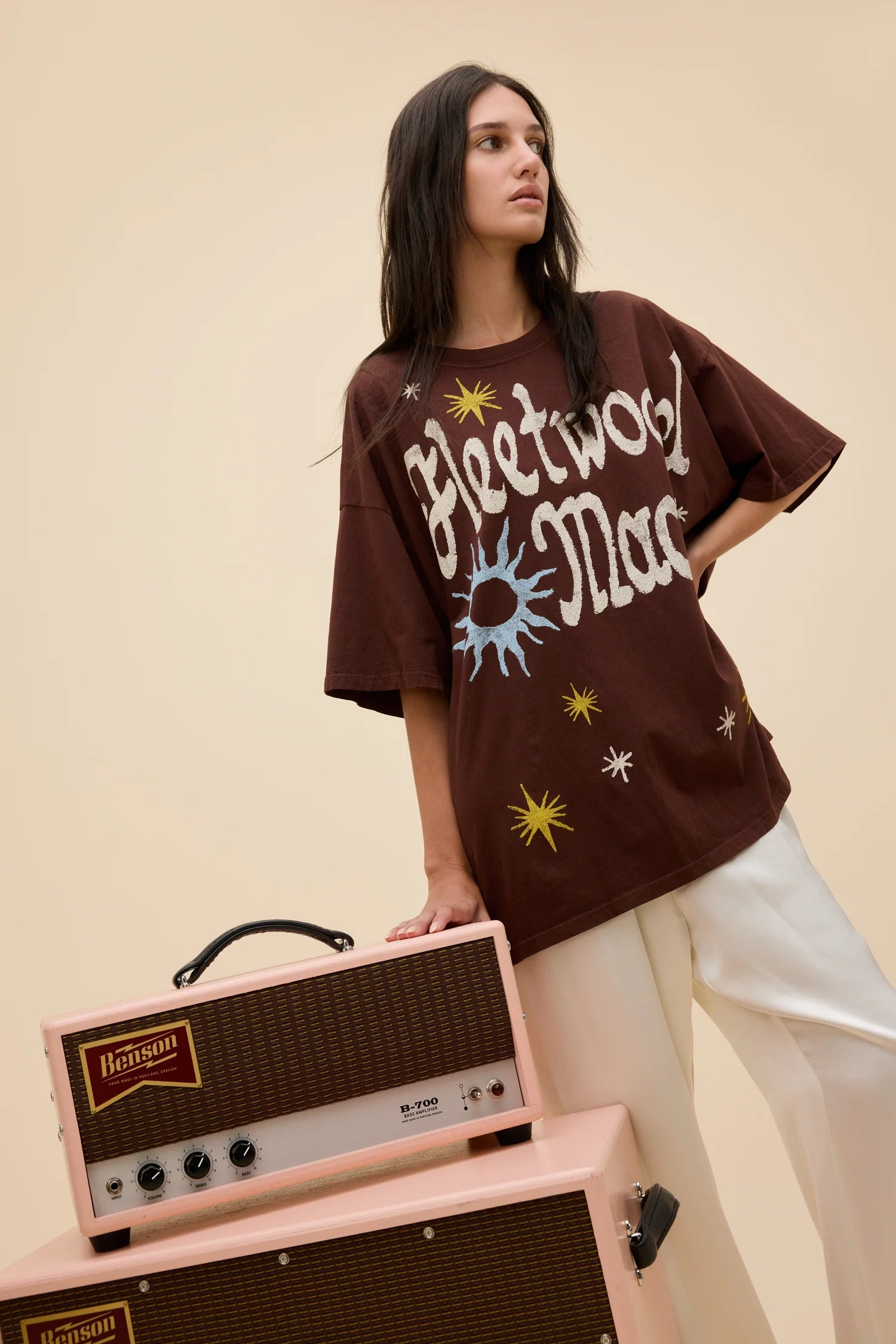 Fleetwood Mac 1973 Doodle Oversize Tee