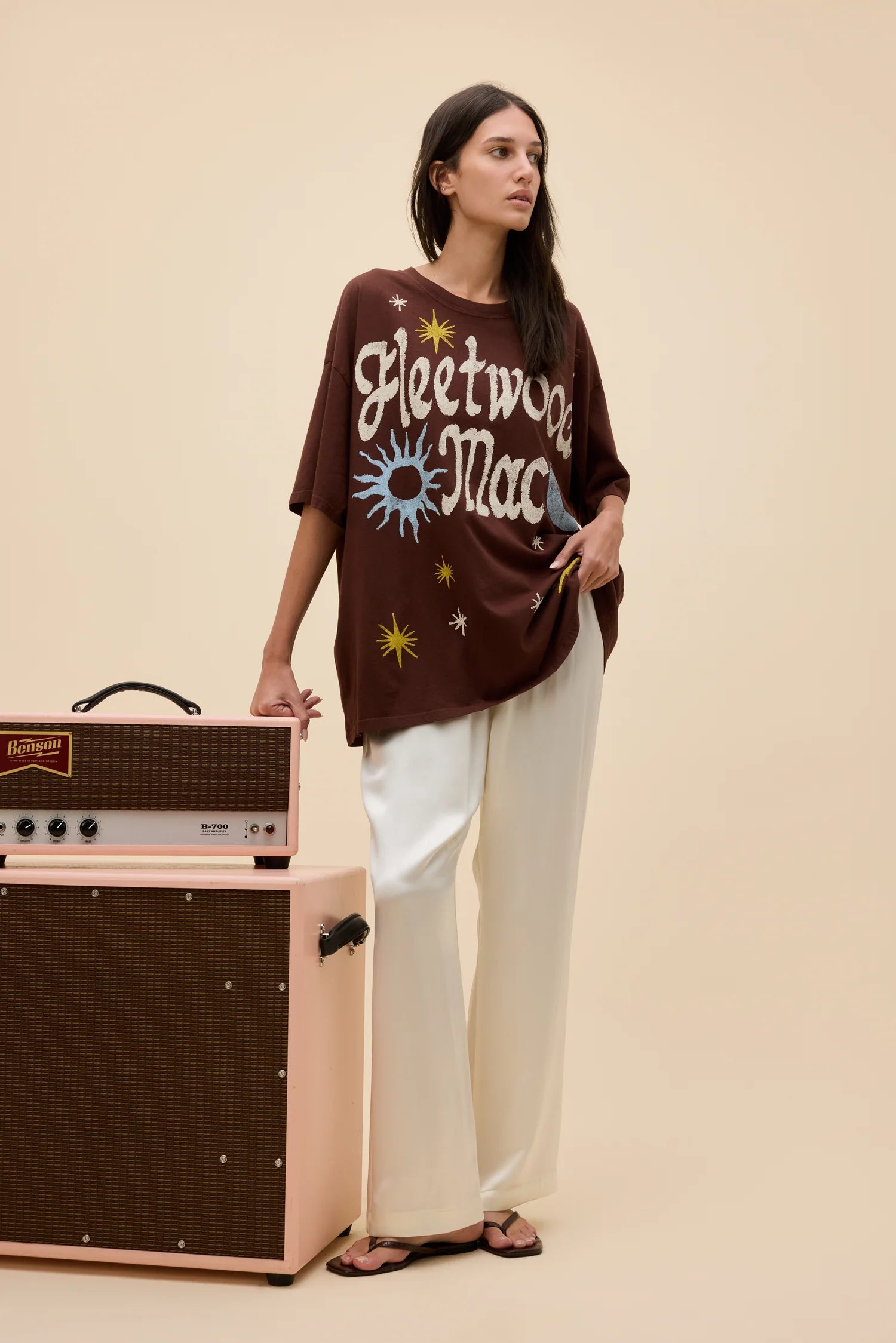 Fleetwood Mac 1973 Doodle Oversize Tee