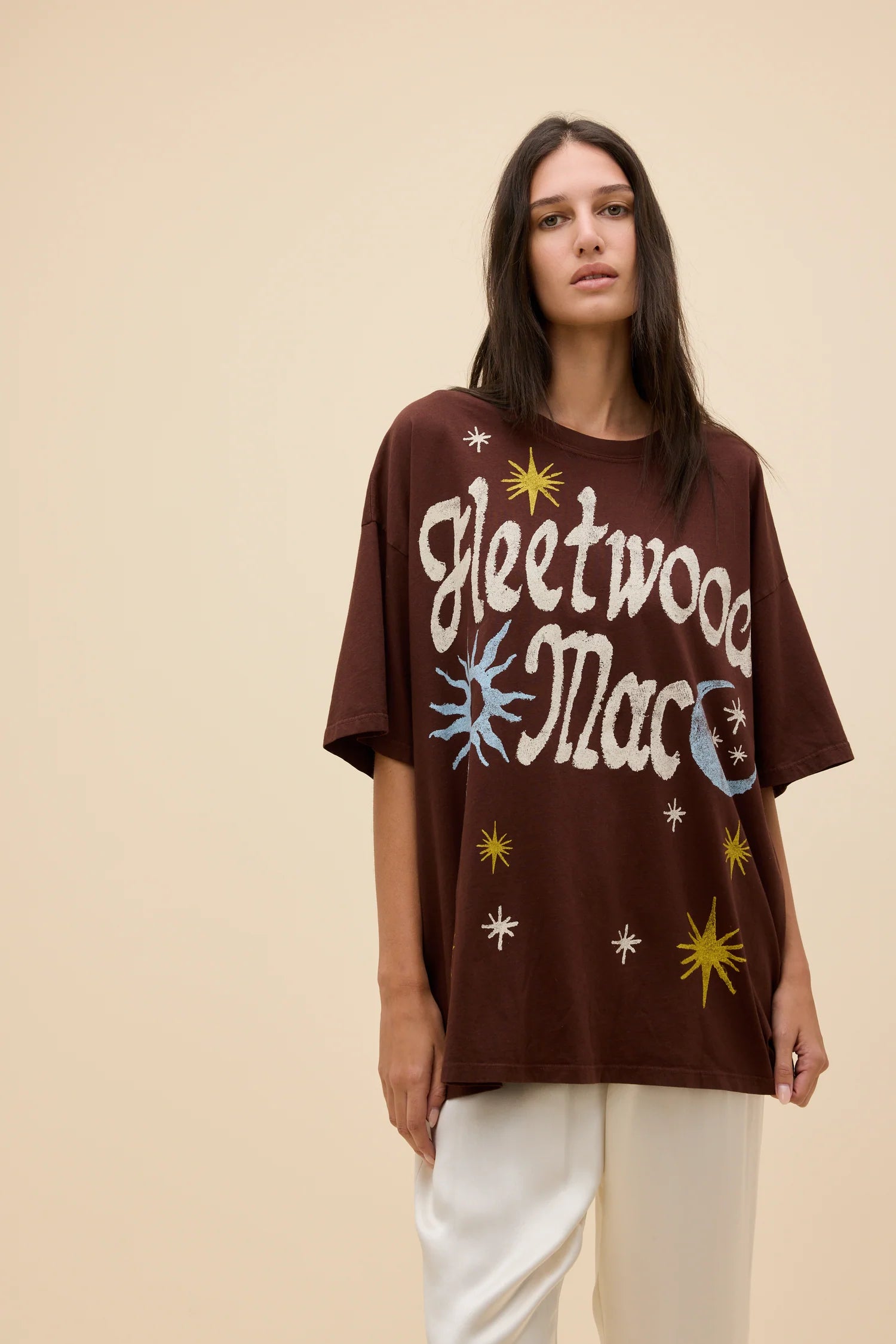 Fleetwood Mac 1973 Doodle Oversize Tee