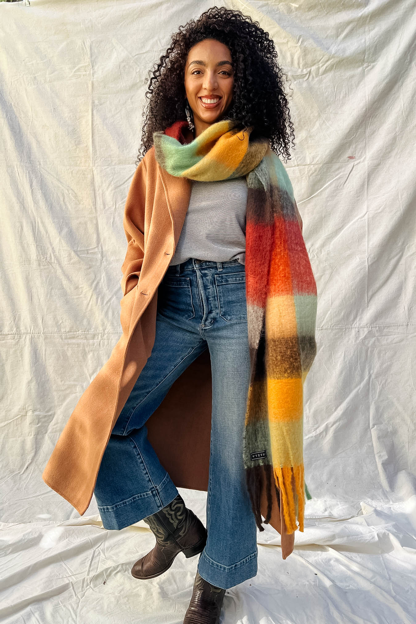 Colette Longline Coat - Camel