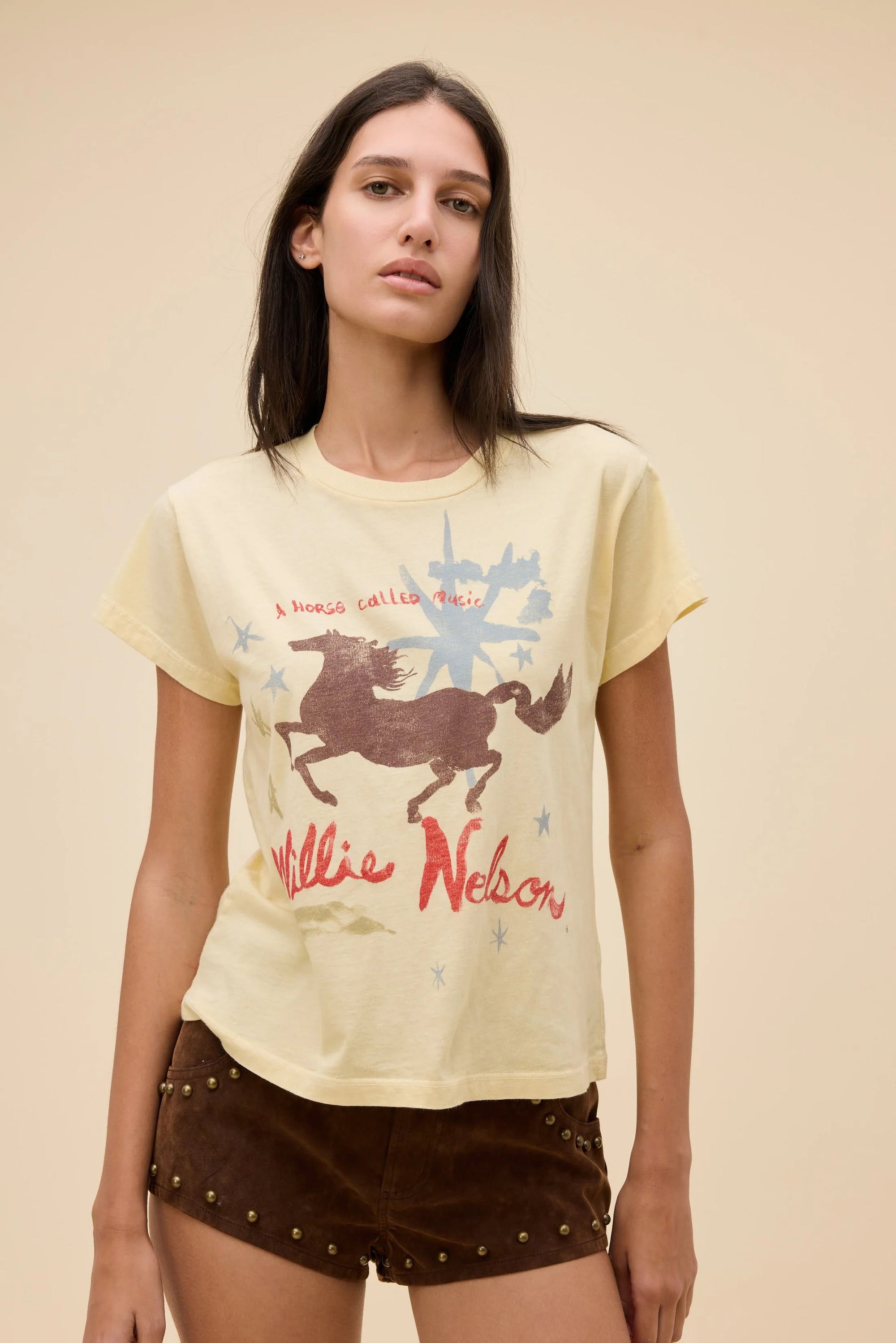 Willie Nelson Horse Called Music Solo Tee Tops Daydreamer