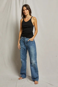 Annie Ribbed Tank Tops Perfect White Tee