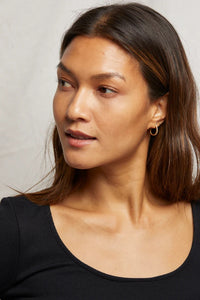 Anya Rib Long Sleeve Tops Perfect White Tee