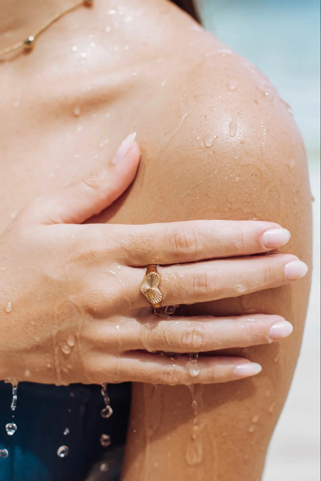 Avery Gold Waterproof Ring