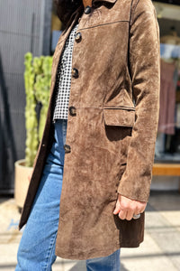 Black Coffee Suede Jacket Outerwear Blank NYC
