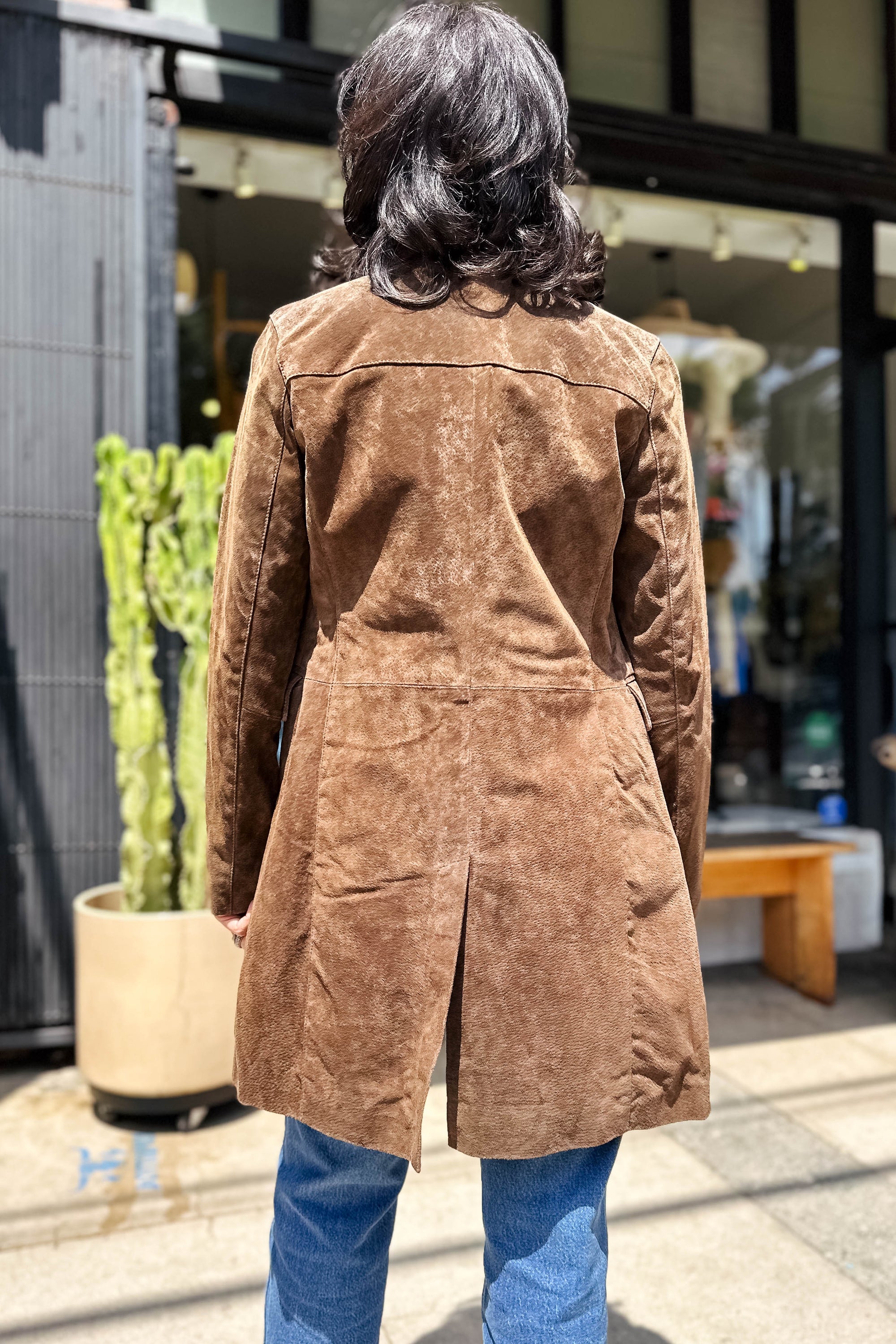 Black Coffee Suede Jacket Outerwear Blank NYC