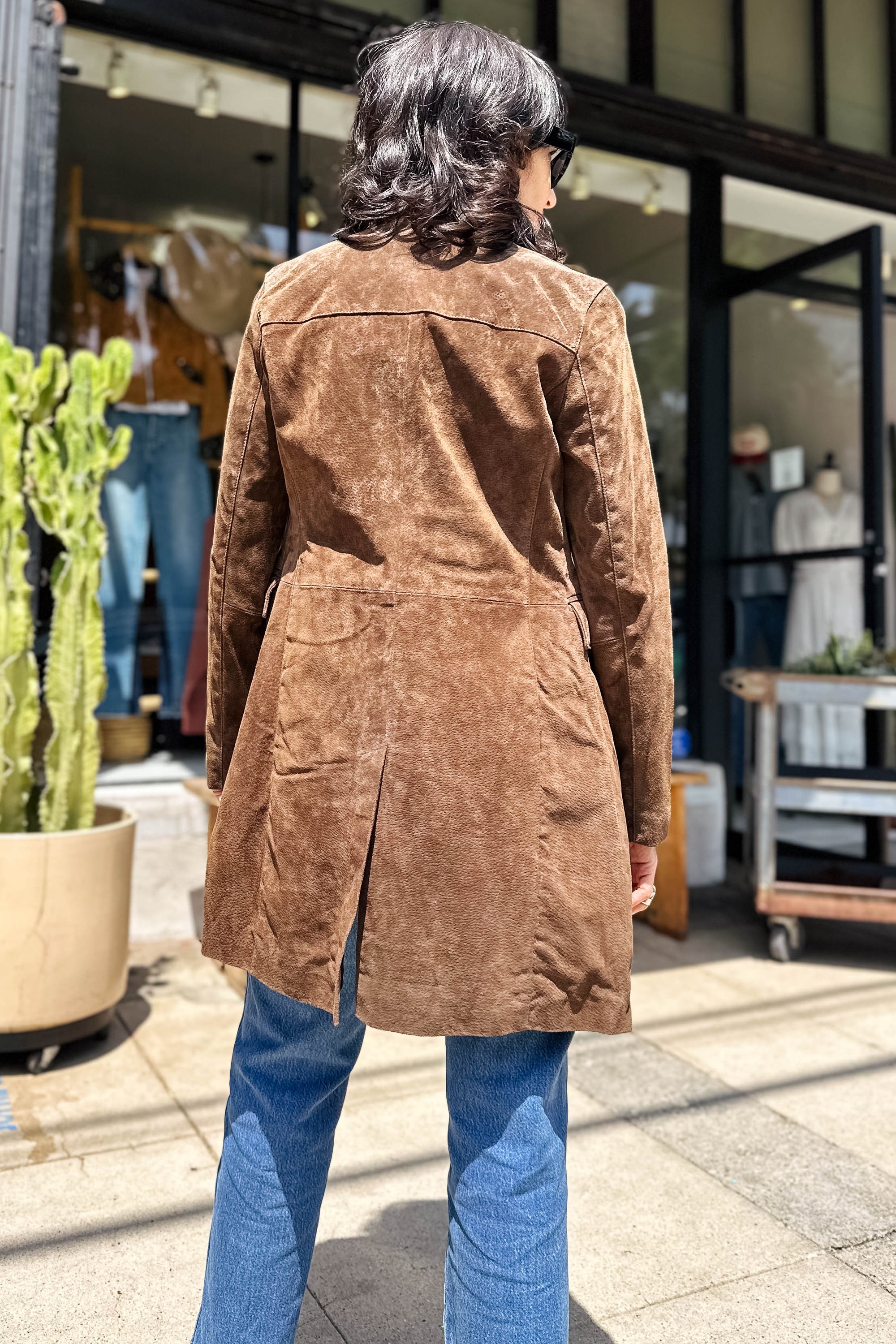 Black Coffee Suede Jacket Outerwear Blank NYC