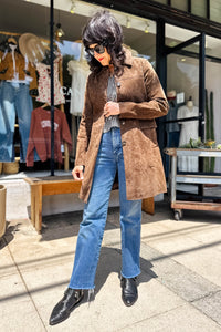 Black Coffee Suede Jacket Outerwear Blank NYC