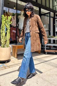 Black Coffee Suede Jacket Outerwear Blank NYC