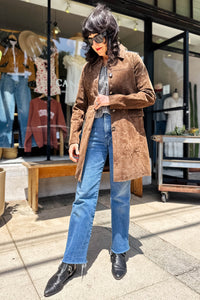 Black Coffee Suede Jacket Outerwear Blank NYC