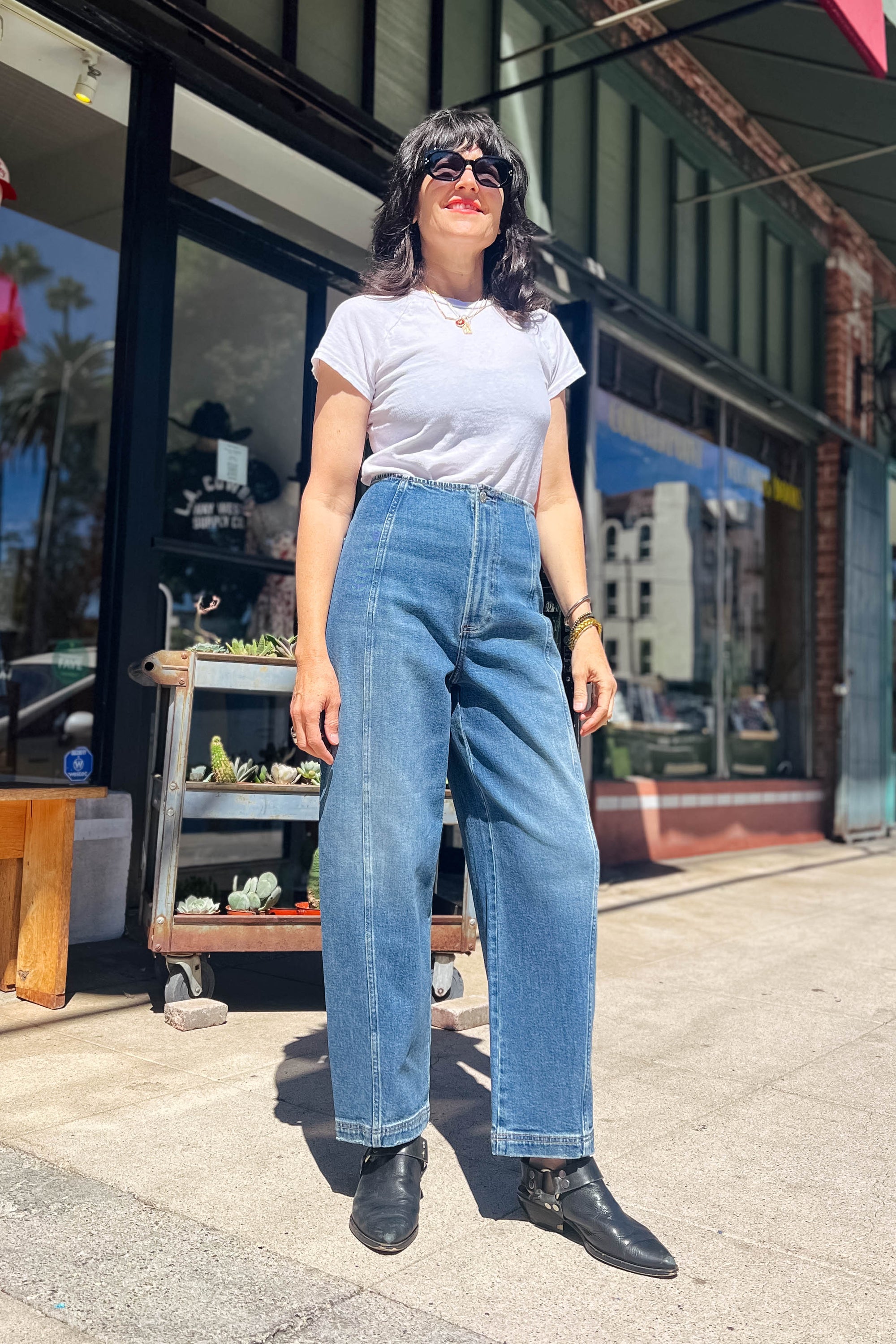 Blair High Rise Seamed Barrel Bottoms Pistola