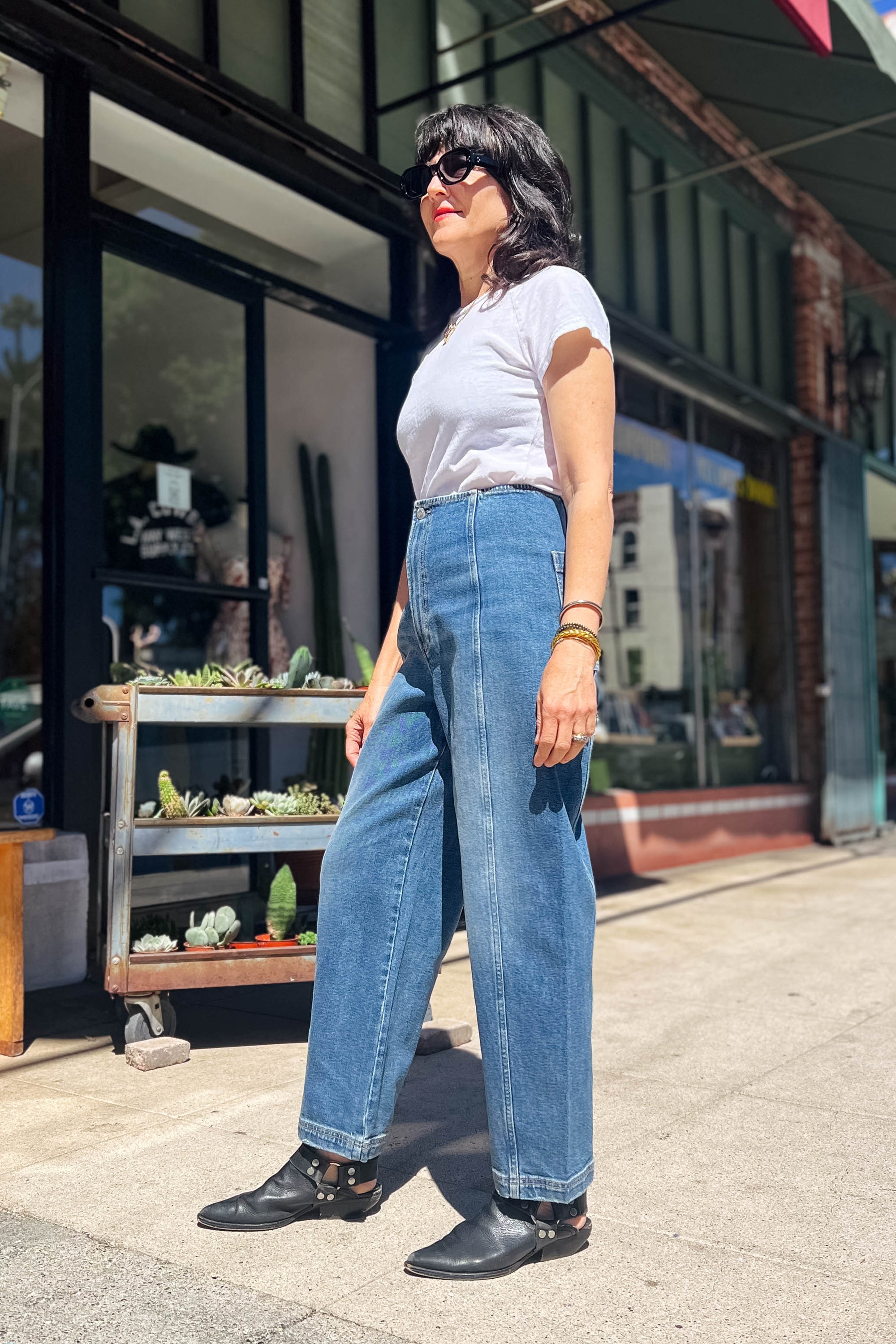 Blair High Rise Seamed Barrel Bottoms Pistola